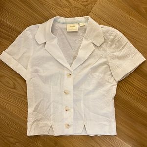 Maeve by Anthropologie white blouse